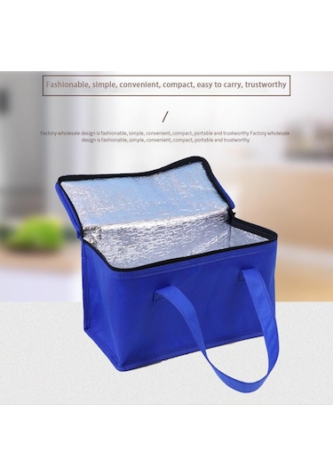 Siyah Taşınabilir İçecek Bira Alüminyum Folyo Yalıtım Soğutucu Çanta Öğle Yemeği Termal Paketi 21 14 17 Siyah