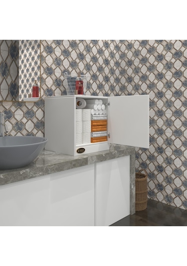 Kenzlife Kapaklı Mutfak Dolabı Melek39 Byz 039x039x39 Banyo Ofis Komodin M