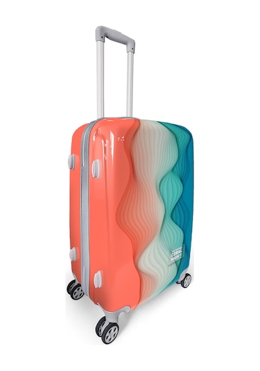 Coral High Renkli Desenli Pc Orta Boy Valiz 60cm 16802 Çok Renkli