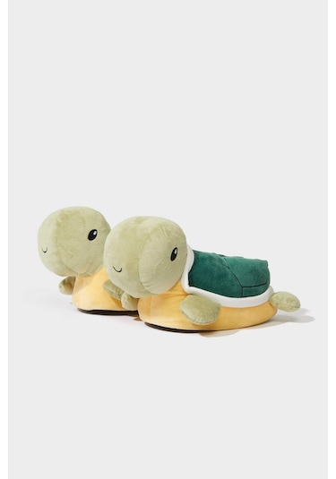 Defacto Erkek Çocuk Kaplumbağa Temalı Düz Taban Panduf F1912a825wngn340 Yeşil