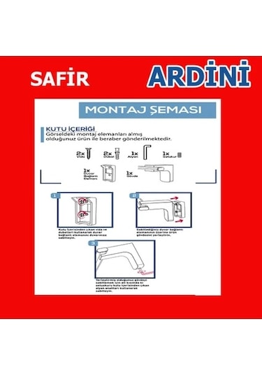 Safir Sabunluk Krom Çok Renkli