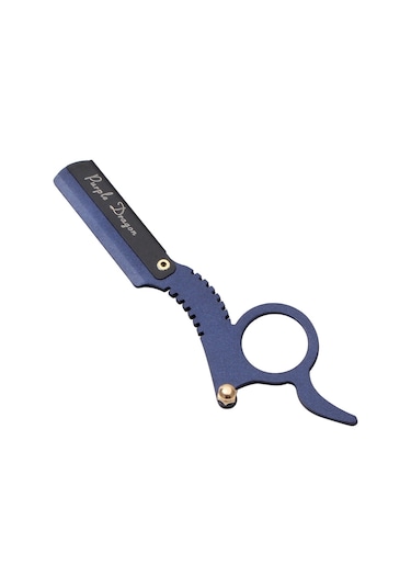 Sones Paslanmaz Çelik Vintage Tıraş Bıçağı Başparmak Tıraş Bıçağı Mavi