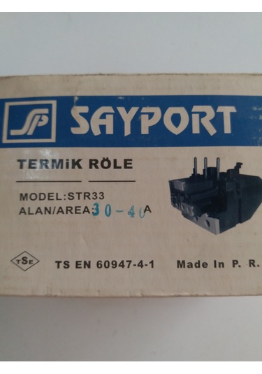 SAYPORT STR33 (30-40A) TERMİK ROLE