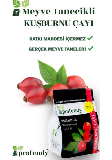 Prafendy Toptan Kuşburnu Çayı Gerçek Meyve Taneli 6 x 1 KG