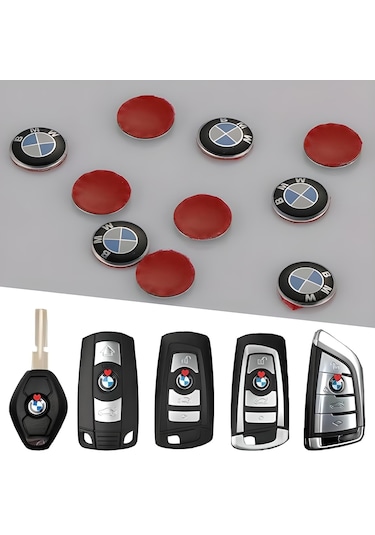 Bmw Uyumlu 2 Adet 11Mm Metal Anahtar Amblemi