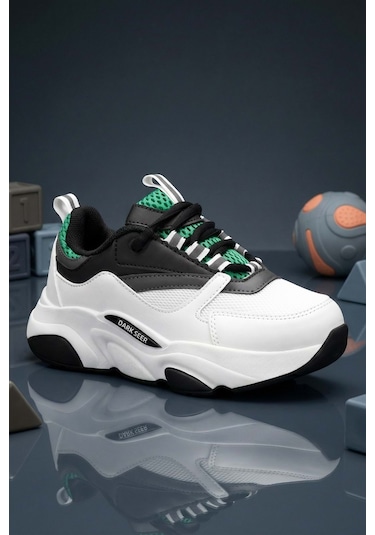 Dark Seer Kids Ds E 1838 Sneaker 2025 Çocuk Beyaz-yeşil