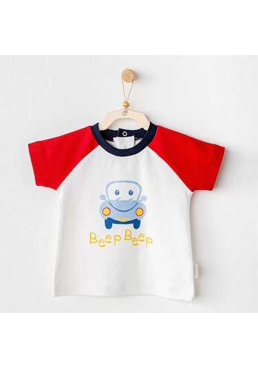 Melonika Andywawa Ac25976 Casual Bebek Tişört White Çok Renkli