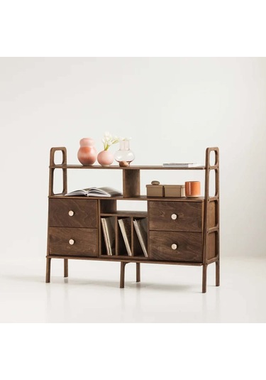 Woodesk Fuerte, Ahşap, Dolap Ve Konsol, 140x115, Ceviz Renk