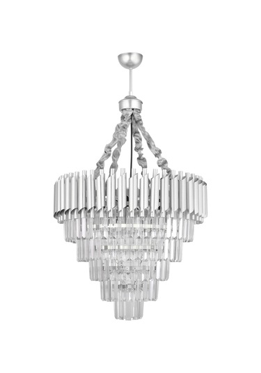 Palmira 55'lik Kristal Taşlı Lüks Avize - Gümüş-yaldız Gümüş Yaldız