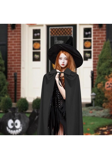 Suntek 2 Parça Sivri Büyücü Şapkası Fantezi Elbise Parti