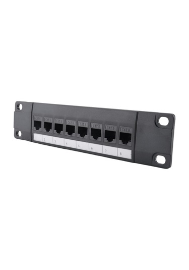 Portlu Düz Geçişli Cat6 Patch Panel Rj45 Ağ Kablosu Adaptörü