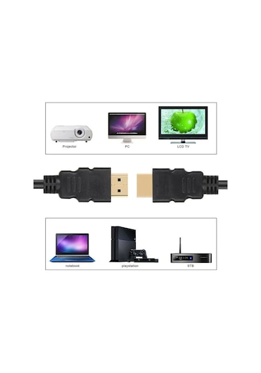 Maxgo 5M Metre Hdmi - Hdmi Kablo Altın Uçlu Full Hd 5 Mt