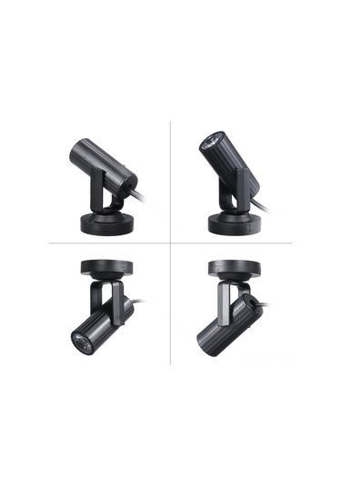 Yaleker Led Mini Spot Işık 1w - Ac85-265v Geniş Voltaj - 360 Açı Ayarlanabilir - Ev Ve Dış Mekan Dekorasyonu Beyaz