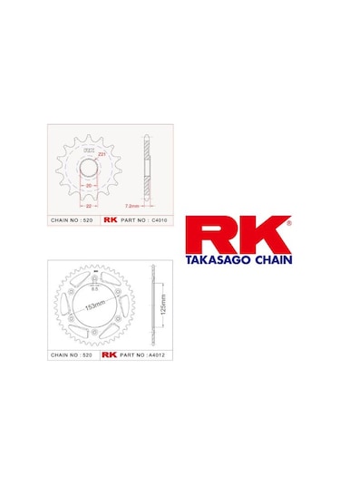 Rk Dişli Seti Honda Crf 250 R 11-17