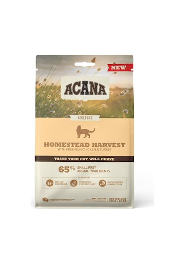Acana Homestead Harvest Tahılsız Yetişkin Kedi Maması 340 G