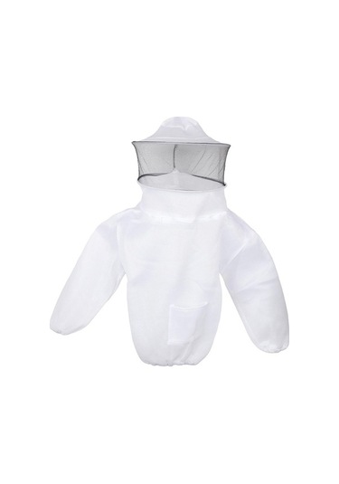 Trendooze Rahat Örtüsü Malzemeleri Hava Çit Ceket Beyaz Arıcılık Arıcılık Açık Mg