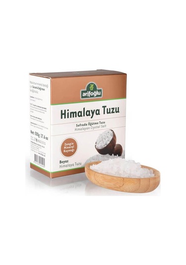 Arifoğlu Sofrada Öğütme Himalaya Tuzu Beyaz 500 G