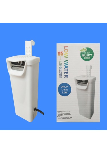 Yifomall 3w Beyaz Su Altı Filtre, Kaplumbağa Ve Akvaryum İçin, Su Temizleme, Atık Emme, Kolay Kurulum, Uluslararası Şarj 240l/h