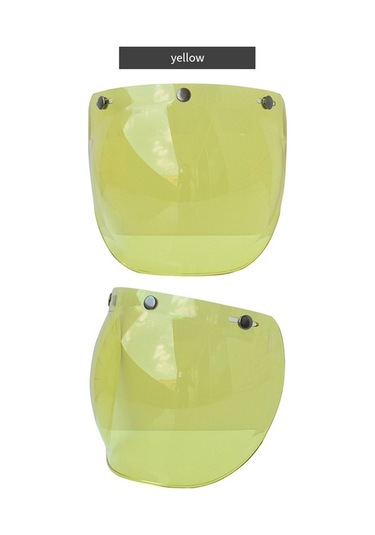 Pazly 3 Snap Açık Yüz Kask İçin Dayanıklı Pc Vizör - Kolay Kurulum, Güvenli Sürüş