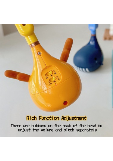 Ruicoo Çocuklar İçin Elektronik Erhu Enstrümanı - Ses Ve Ton Ayarlanabilir - Geyik Deseni - Pil Dahil Değil