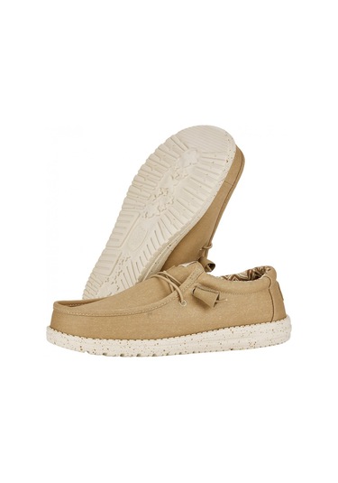 Sneaker Günlük Erkek Hd.40700 Hey Dude Wally Canvas 265 Tan Açık Gri