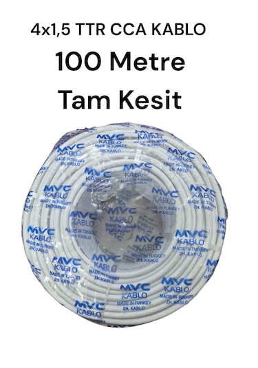 Mvc Kablo 4x1.5 Ttr Cca Tam Kesit Kablo 100 Metre