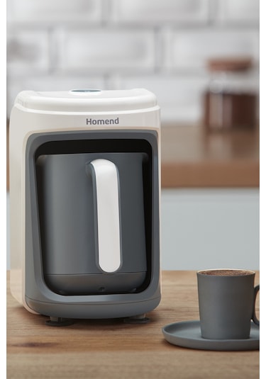 Homend Pottoman 1830H Bulut Kremi Türk Kahve Makinesi