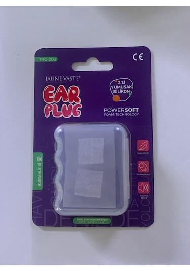 Jaune Vaste Ear Plug 2li Yumuşak Silikon