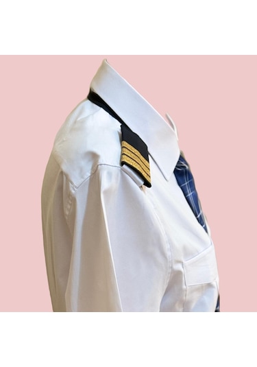 Pilot Gömlek Uzun Kollu Kadın Beyaz