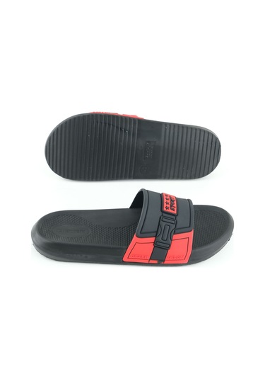 Gezer Sport Erkek Yazlık Pu Islak Zemine Uygun Günlük Ev Banyo Bahçe Havuz Terlik Siyah-kırmızı Siyah - Kırmızı