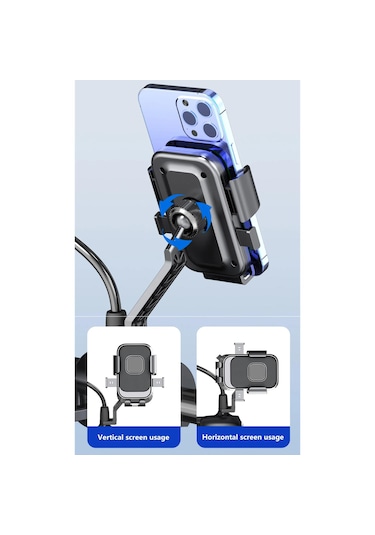 Apera Mt33 Tek El Kullanım Motosiklet Telefon Tutucu Siyah