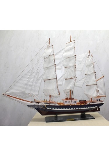 Büro Ev Ofis Dekoru İçin Yelken Tip Akşap Gemi