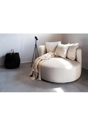 Miz Berjer & Puf & Armut & Tekli Koltuk & Dinlenme Koltuğu Açık Kahve