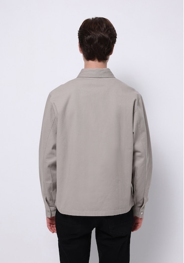 Colin's Colins Crop Fit Erkek Bej Shacket Cl1075308 Q1.v1 Beı Bej