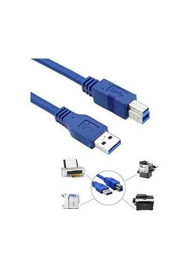 3 Metre Usb 3.0 Yazıcı Kablosu 3 Metre Usb 3.0 Printer Kablosu Am Bm Kablo