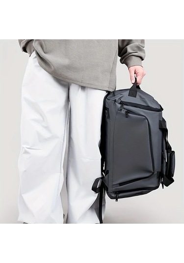 Sandwich Kolay Taşıma Motion003 Siyah Kapasiteli Spor Çantası Oxford Dayanıklı Ayarlanabilir Askılı Seyahat Çantası Siyah