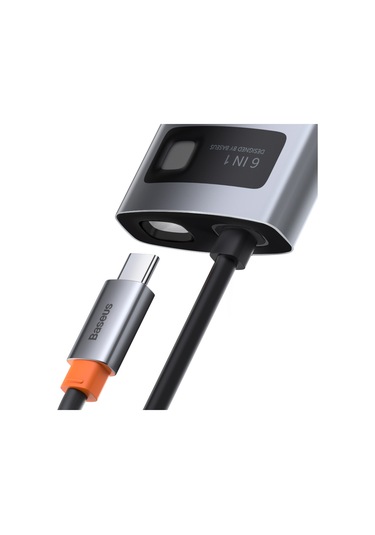 Baseus Metal Gleam 6İn1 Multifonksiyonel Type C Hub Dock Station