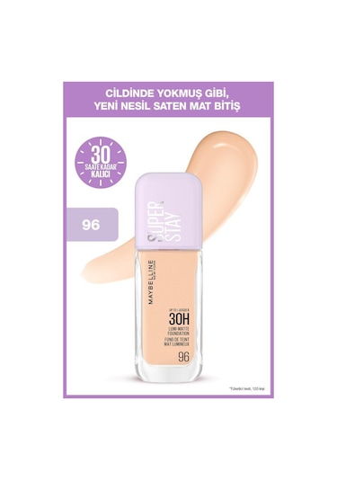 Maybelline New York Super Stay Lumi Matte Fondöten 96