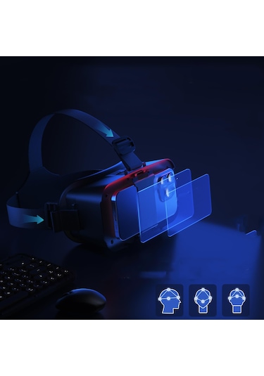 Microcase Vrpark V6 3D Sanal Gerçeklik Gözlüğü + VR Bluetooth Kumanda