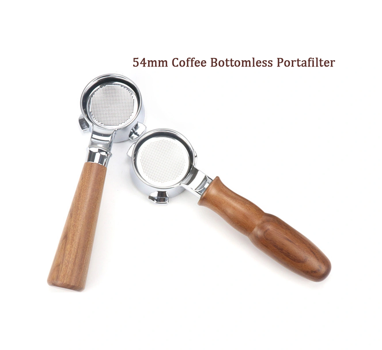 Lemestar 54mm Çelik & 38 Ahşap Altı Açık Kahve Portafilter,铂富880/870/850 Uyumlu Profesyonel Kahve Ekstraktör Aksesuarı A1 Kırmızı Nar Çamı Diğer