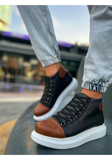 Ch258 - Gbt Roma Colourful Erkek Bot Sıyah/taba Çok Renkli