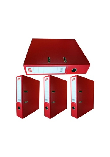 Cassa Plastik Geniş Klasör Kırmızı Renk 7280 5 Adet