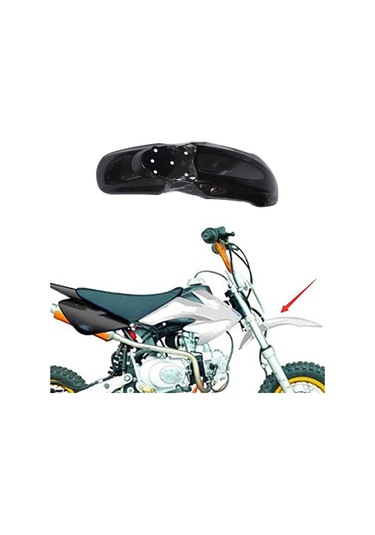 Nayomiglow Crf70 70cc Arazi Motosikleti İçin Motosiklet Ön Çamurluk Çamurluğu Siyah