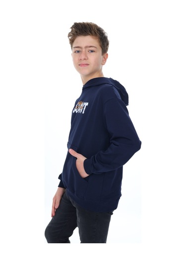 Toontoy Erkek Çocuk Flaunt Baskılı Sweatshirt Lacivert