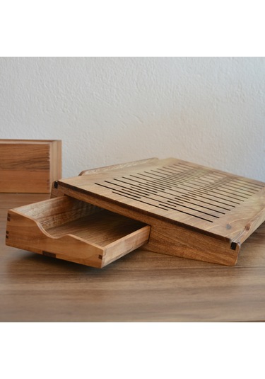 Woodsaka Walstand 2.0 - Çekmeceli Laptop Ve Notebook Standı - 17