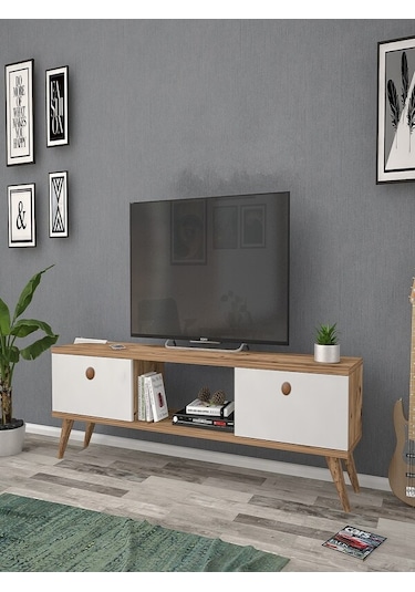 Mbes Mobilya Eda Atlantik-Beyaz 140 Cm Tv Ünitesi
