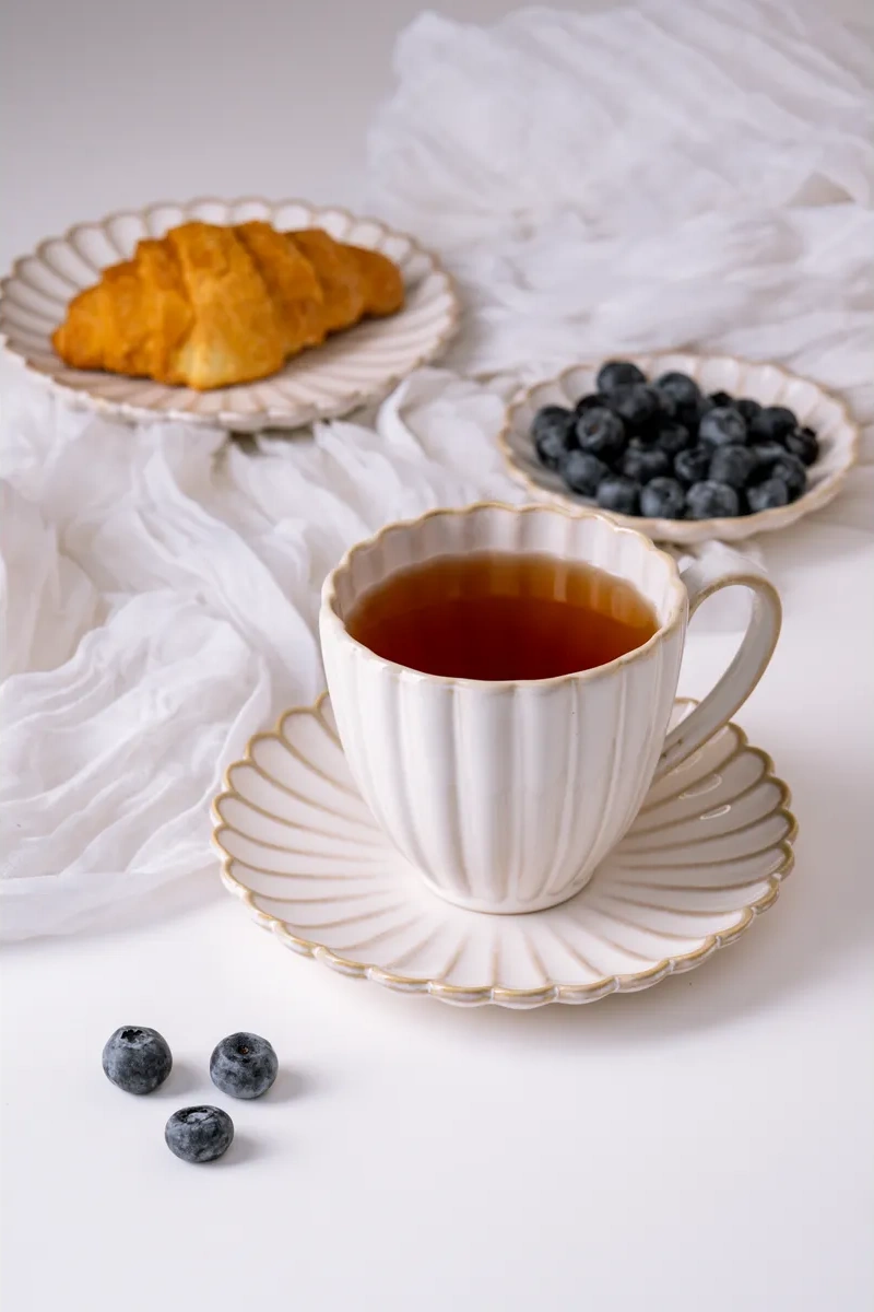 Aberu Shop Çay/kahve Takımı Fincan Ve Tabak Seti 260 Ml 311663184 Bej Açık