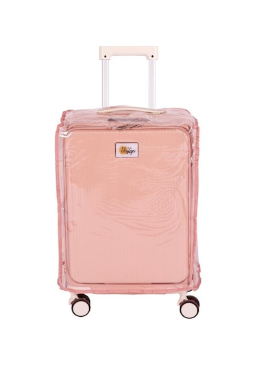 Biggdesign Moods Up Ön Bölmeli, Bardaklık Ve Usb Girişli Kabin Boy Valiz 20" Pembe