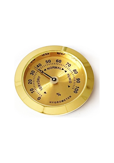 Analog Higrometre Nem Ölçer Humidor Puro Kutusu için Metal Çerçev N11.1837