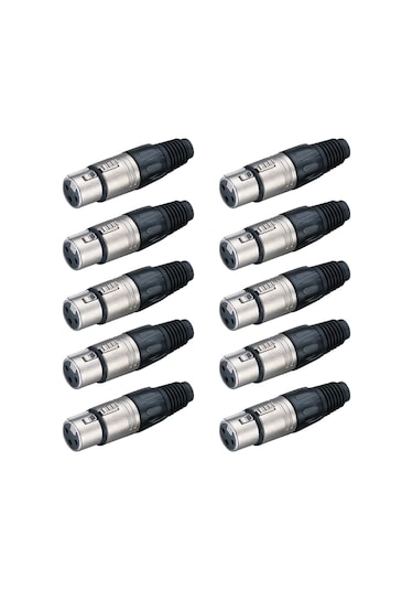 Losen La1005 Xlr 3-pin Dişi Connector 10'lu Paket